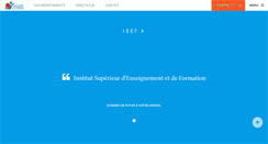 Desktop Screenshot of isef.fr