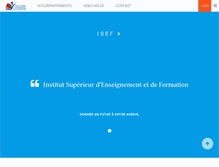 Tablet Screenshot of isef.fr